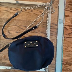 Kate Spade black nylon  evening bag.